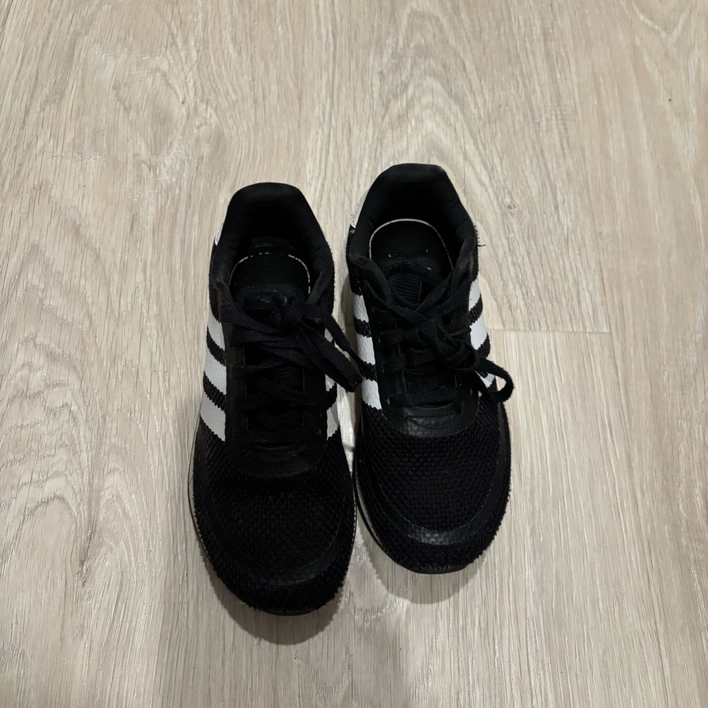 Adidas Core Black and White Athletic Shoes